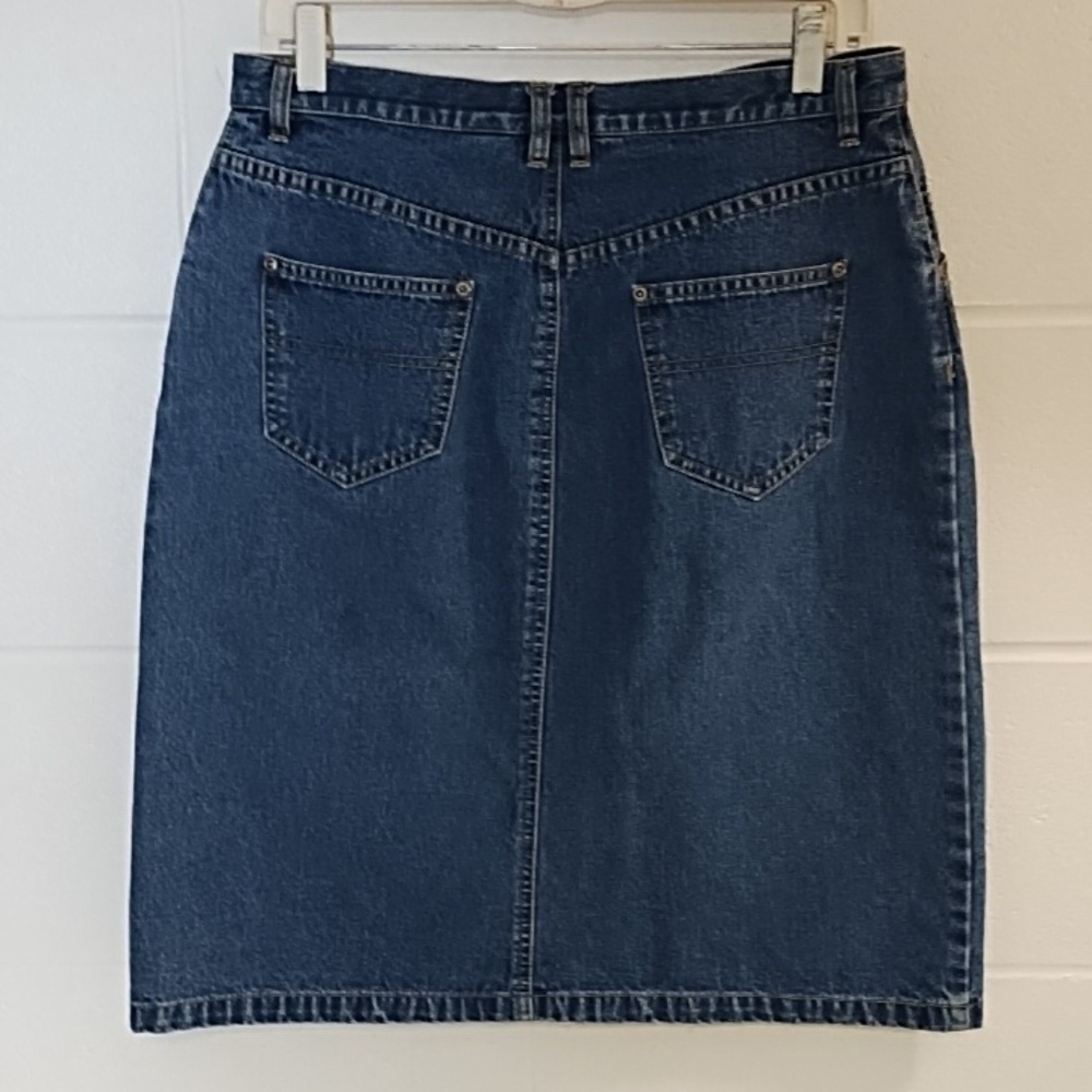 Liz Claiborne 10 Denim 5 pocket Classic Skirt - Picture 11 of 11